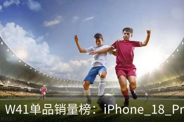W41单品销量榜：iPhone 18 Pro Max太让人嫉妒